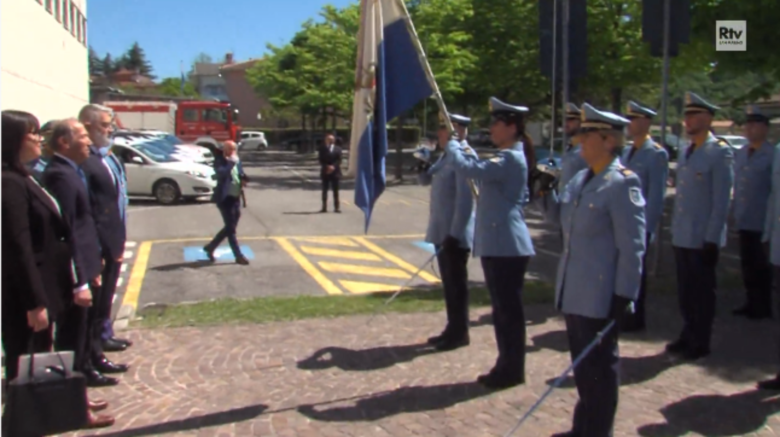 Visita dei Capitani Reggenti alla Polizia Civile